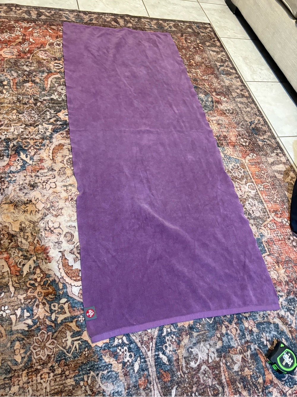 Manduka Purple hot eQua Yoga Towel
